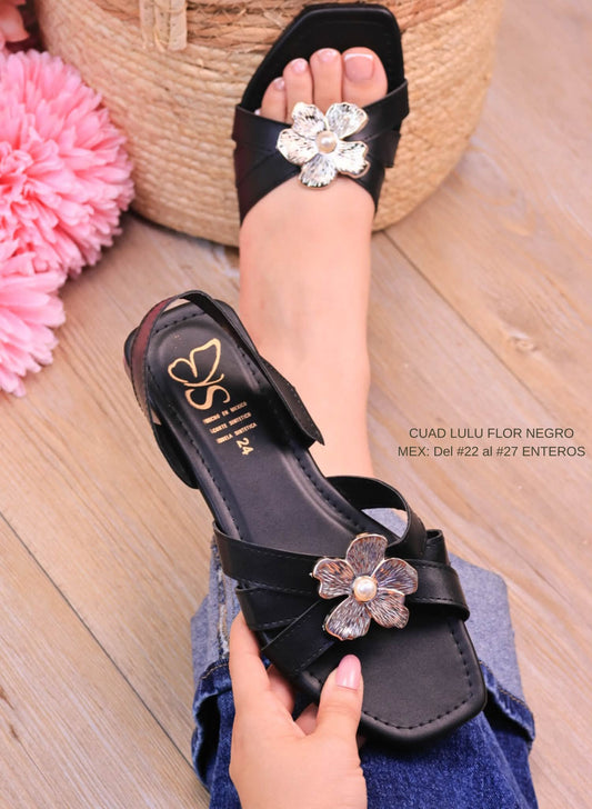 CUAD LULU FLOR NEGRO