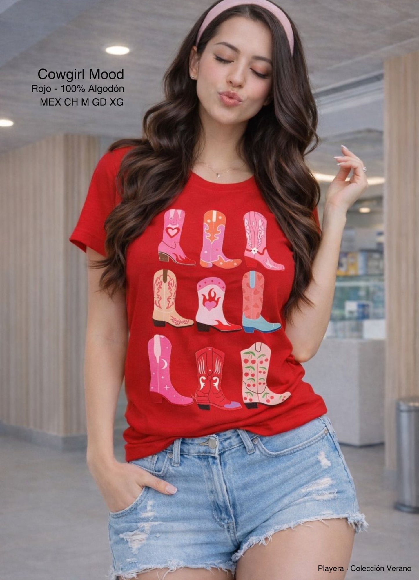 PLAYERA COWGIRL MOOD