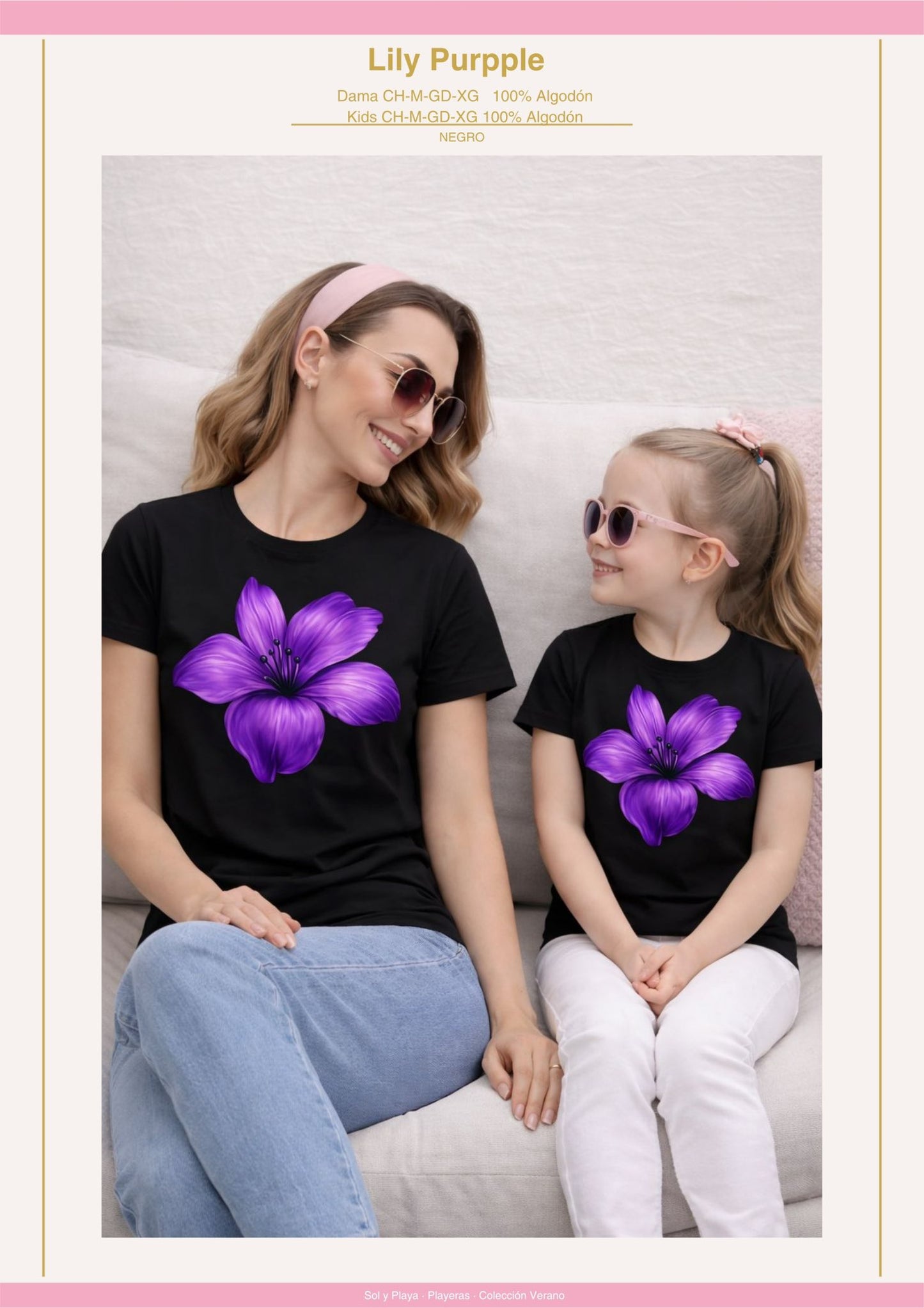 PLAYERA LILY PURPPLE KIDS