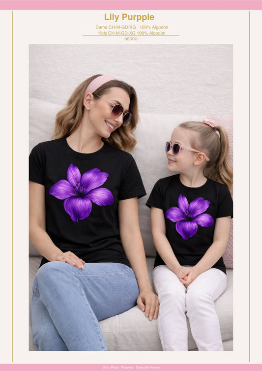 PLAYERA LILY PURPPLE KIDS