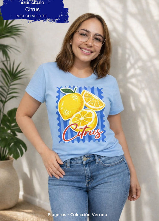 PLAYERA CITRUS DAMA