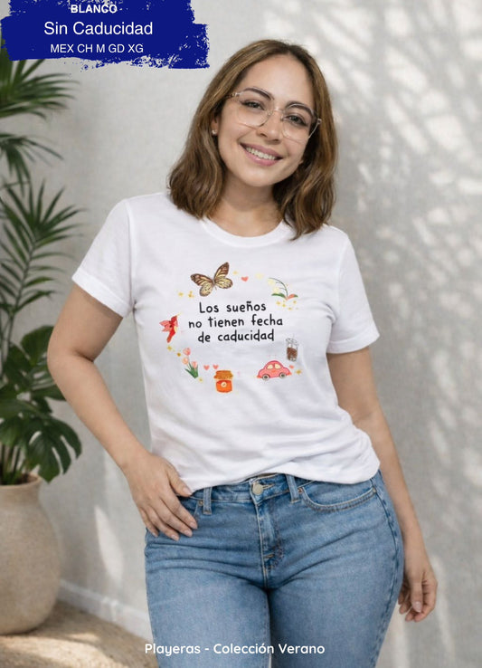 PLAYERA SIN CADUCIDAD BLANCO