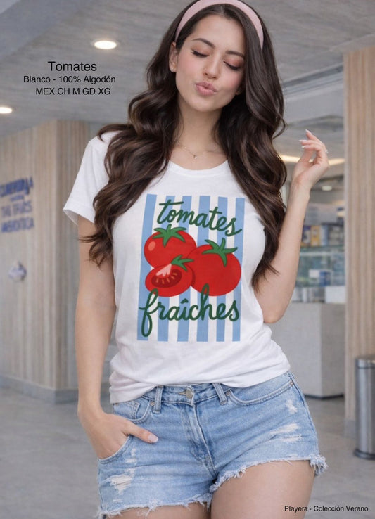 PLAYERA TOMATES DAMA