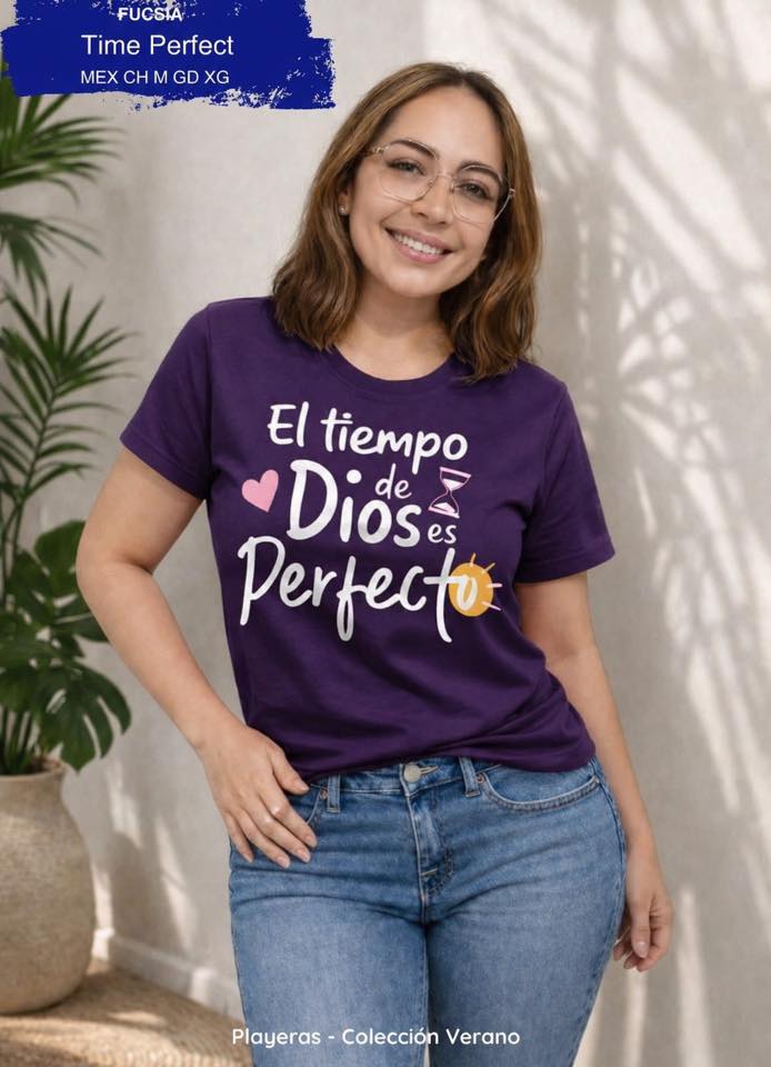 PLAYERA DAMA TIME PERFECT