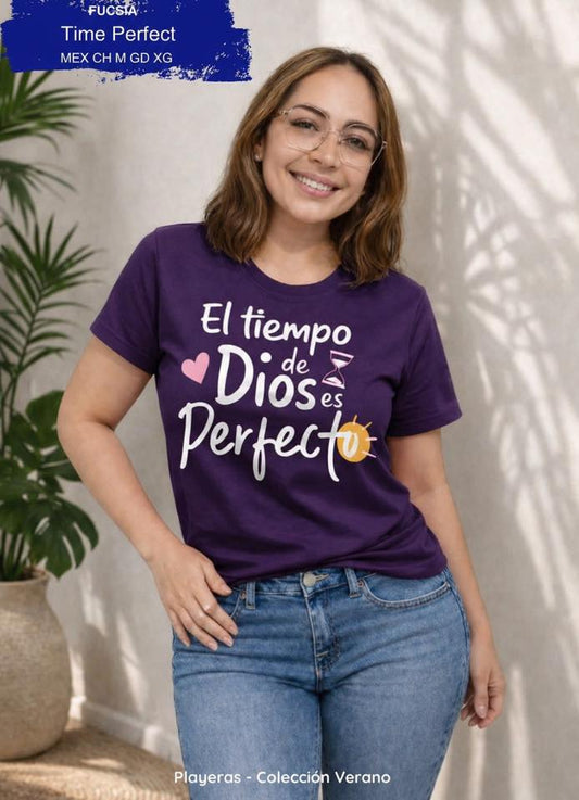 PLAYERA DAMA TIME PERFECT