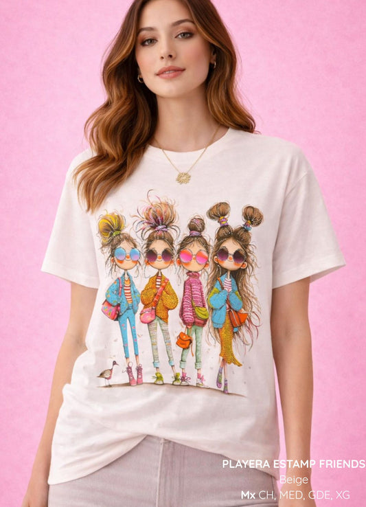 PLAYERA ESTAMP FRIENDS