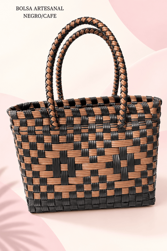 BOLSA ARTESANAL NEGRO CAFE