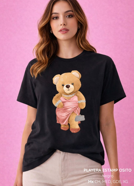 PLAYERA ESTAMP OSITO