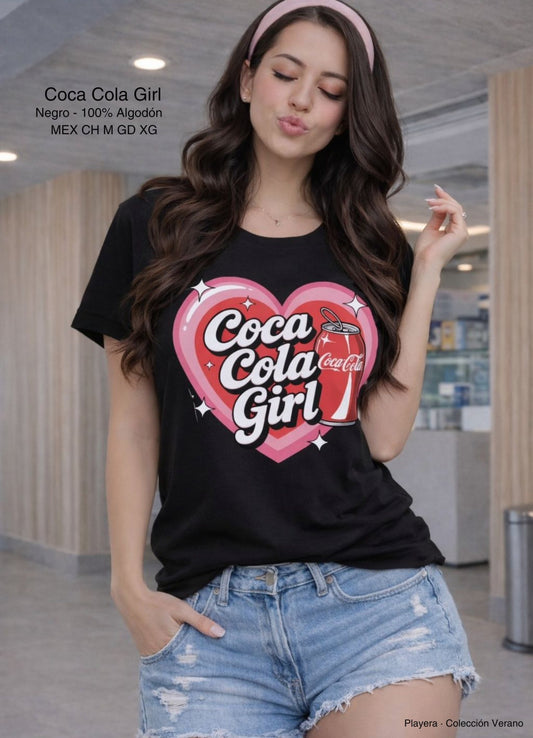 PLAYERA COCA COLA GIRL