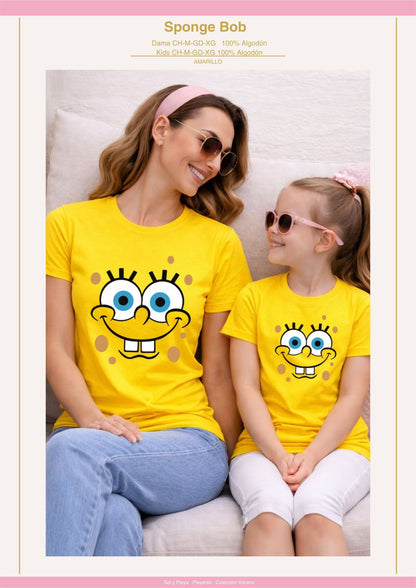 PLAYERA SPONGE BOB YELLOW DAMA