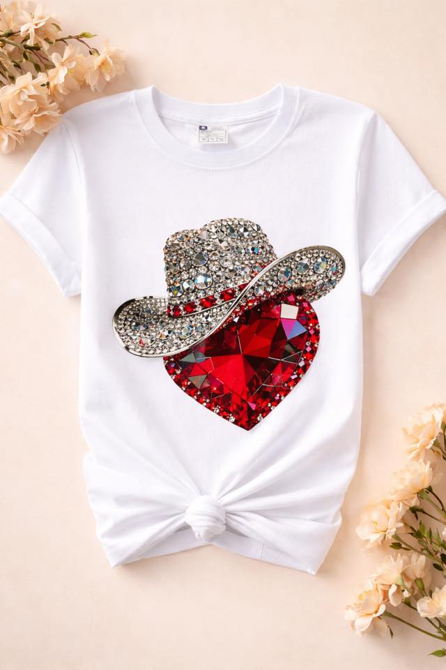 PLAYERA COWGIRL HEART