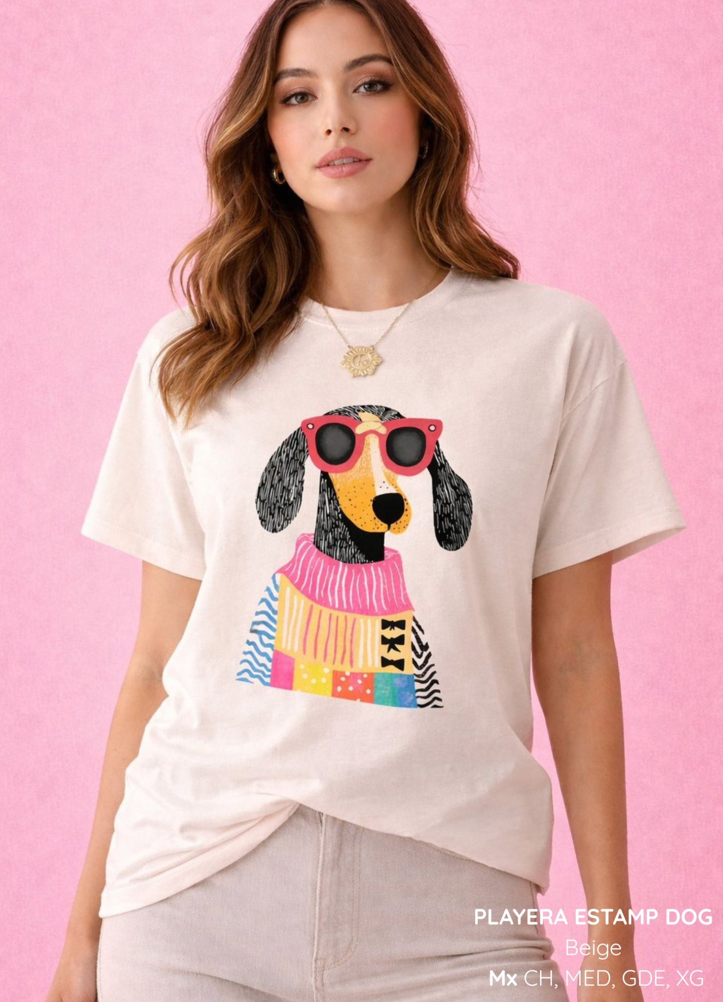 PLAYERA ESTAMP DOG