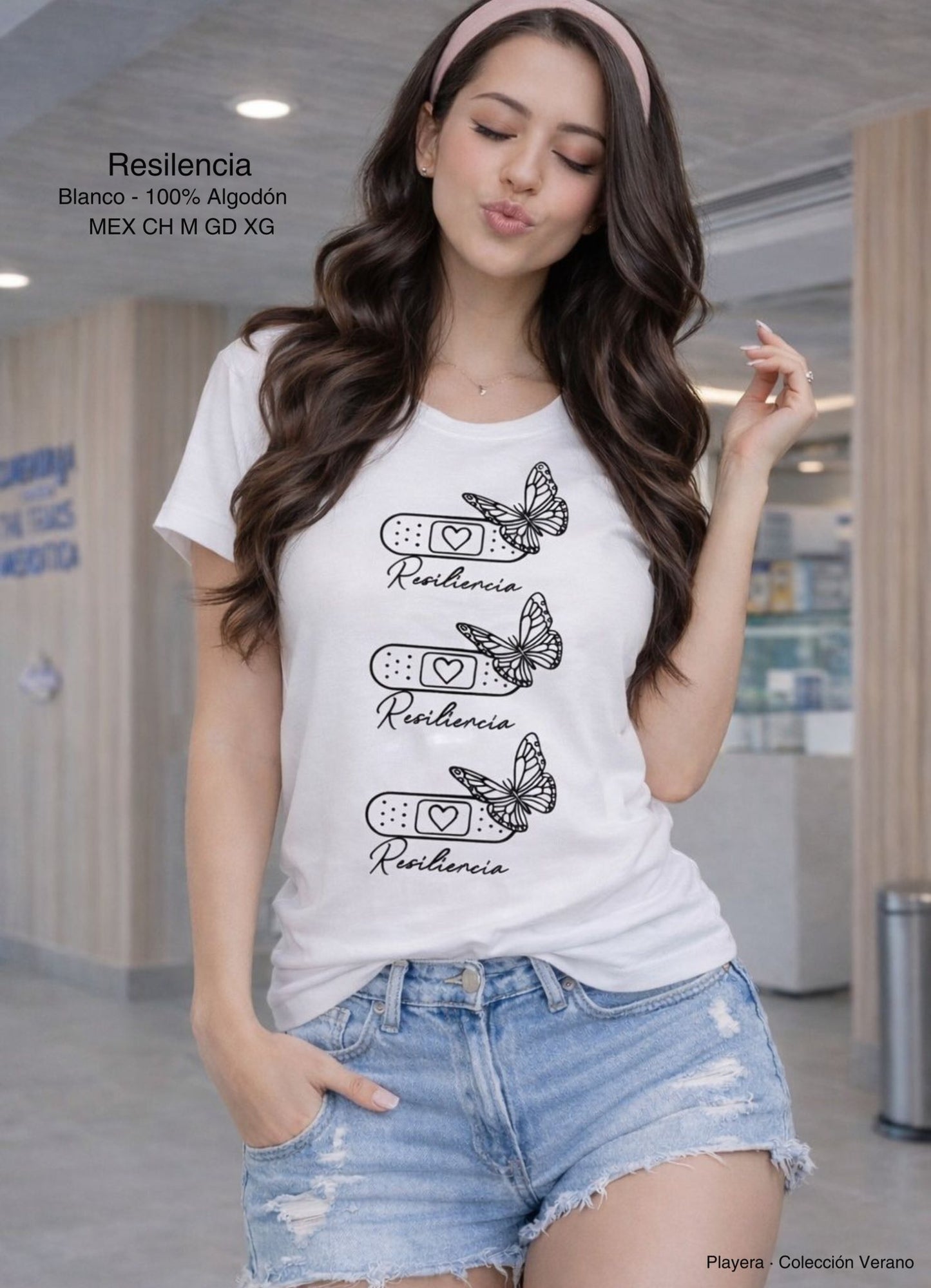 PLAYERA RESILENCIA BLANCO