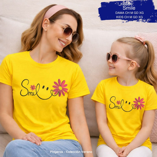 PLAYERA SMILE YELLOW