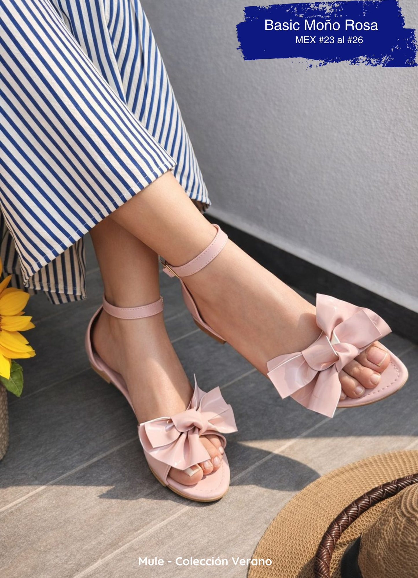 MULE BASIC MOÑO ROSA