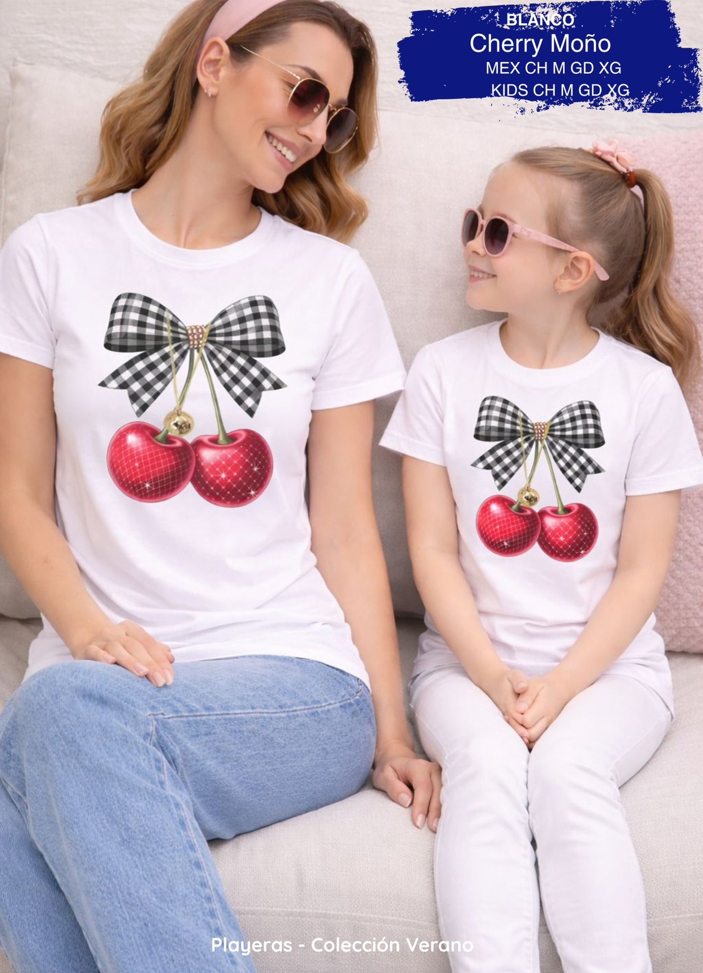 PLAYERA CHERRY MOÑO KIDS