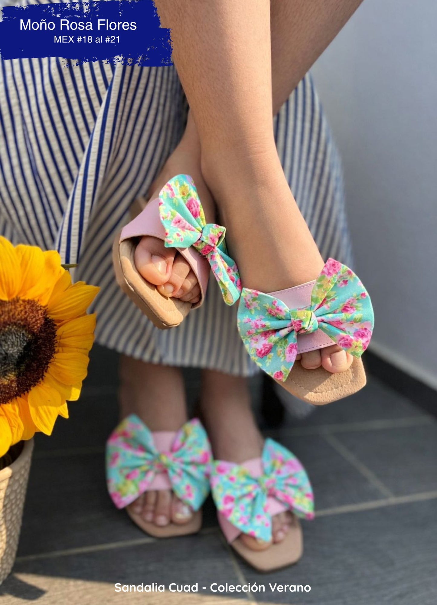 CUAD KIDS MOÑO ROSA FLORES