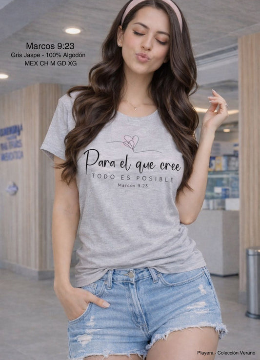 PLAYERA MARCOS 9:23