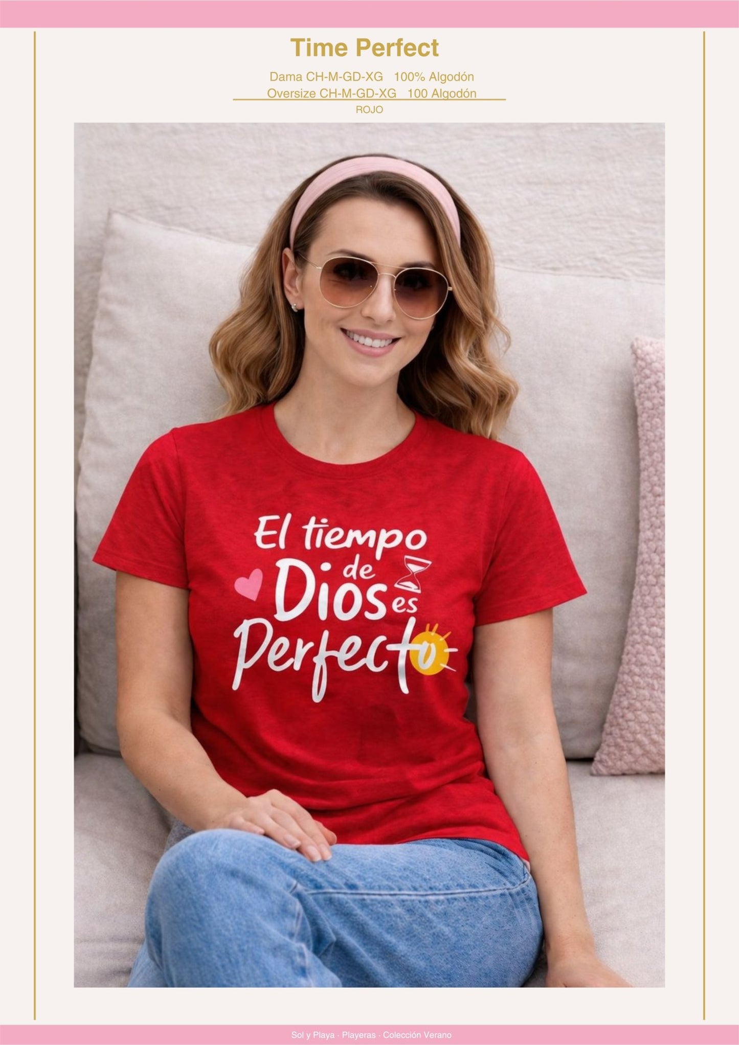 PLAYERA TIME PERFECT DAMA