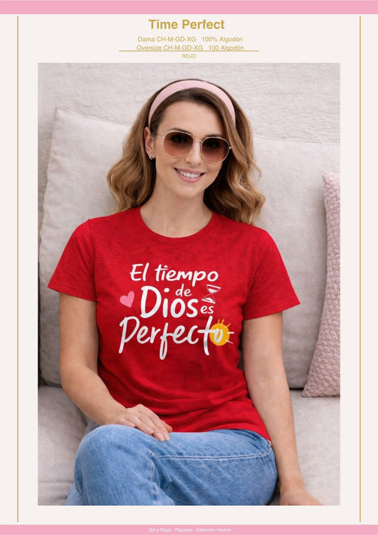 PLAYERA TIME PERFECT DAMA