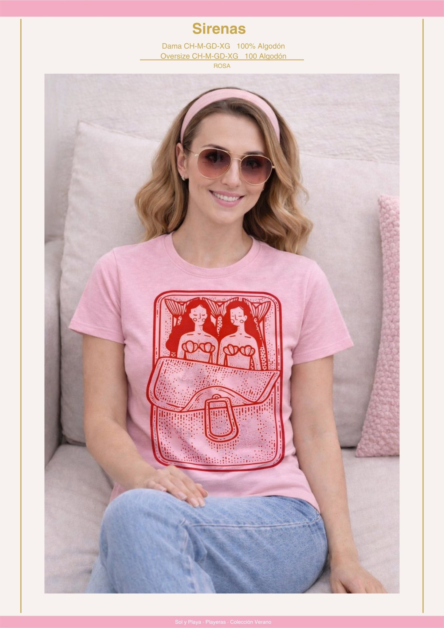 PLAYERA SIRENAS DAMA