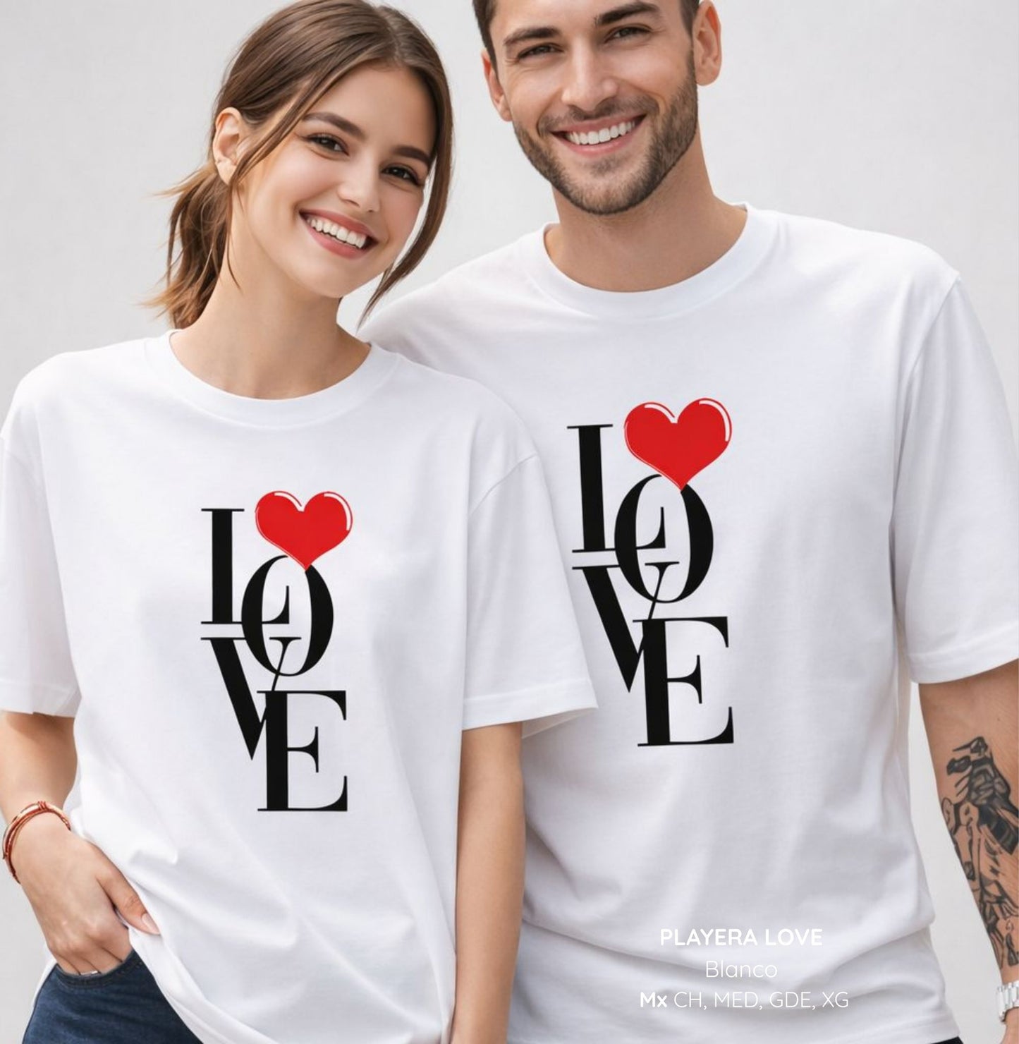 PLAYERA LOVE CABALLERO