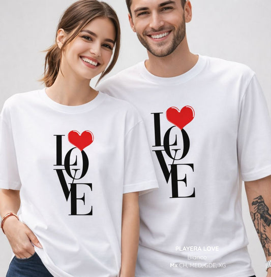 PLAYERA LOVE CABALLERO