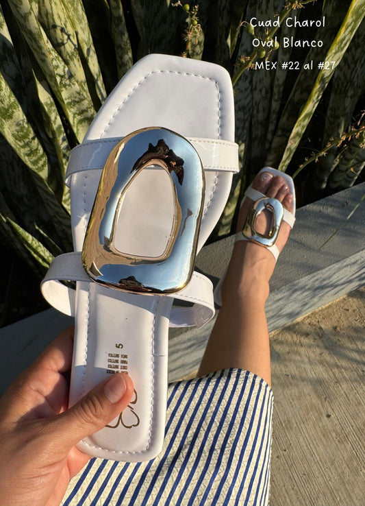 CUAD CHAROL OVAL BLANCO