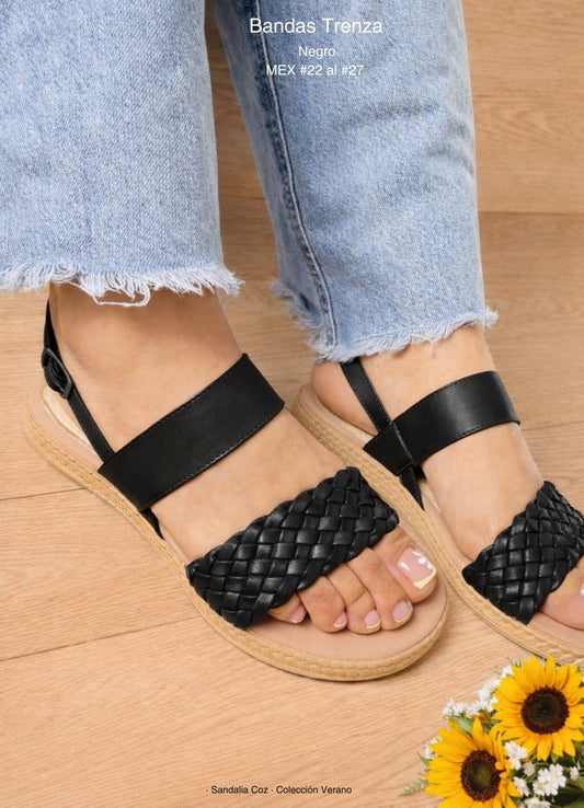 COZ BANDAS TRENZA NEGRO