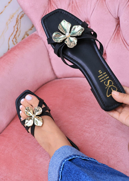 CUAD TIRAS FLOR NEGRO