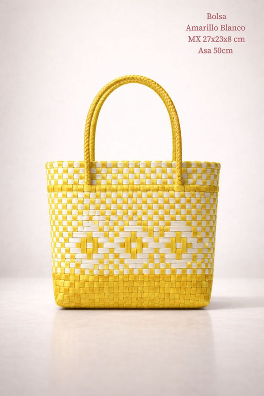 BOLSA AMARILLO BLANCO CH