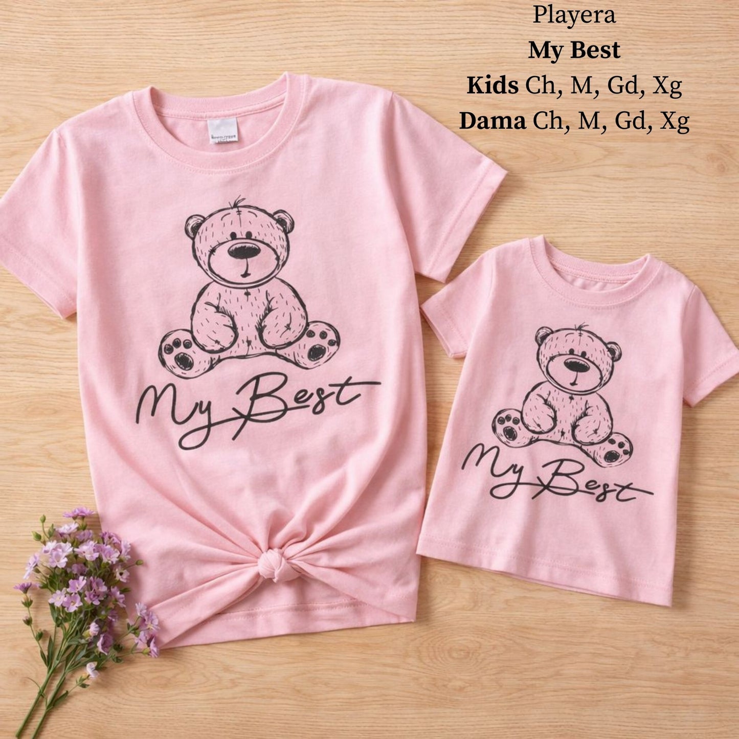 PLAYERA/MYBEST/ROSA/KIDS