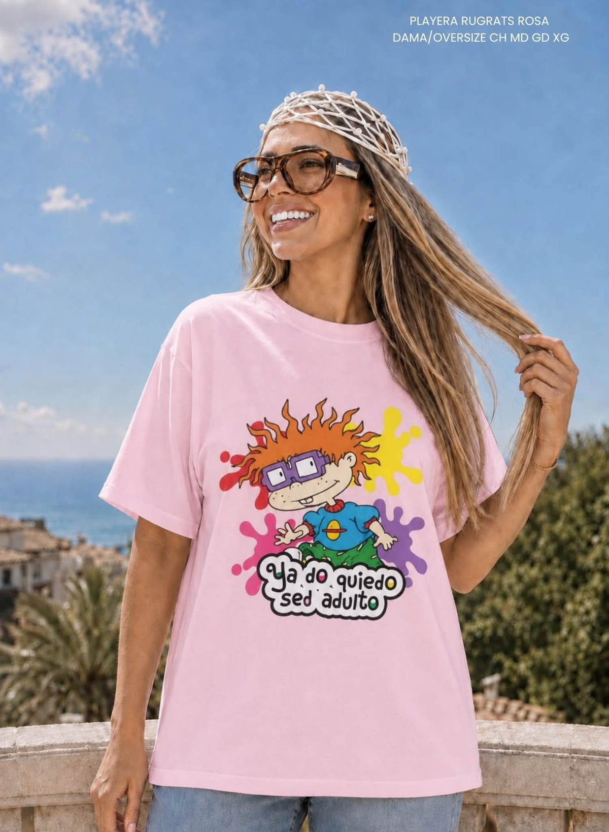 PLAYERA RUGRATS ROSA