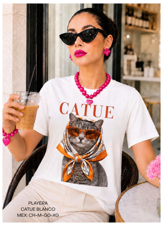 PLAYERA CATUE BLANCO