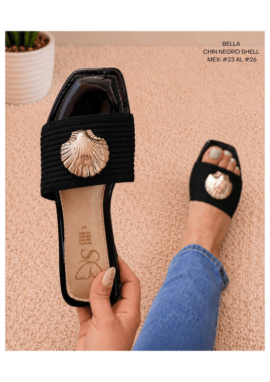 BELLA CHIN NEGRO SHELL