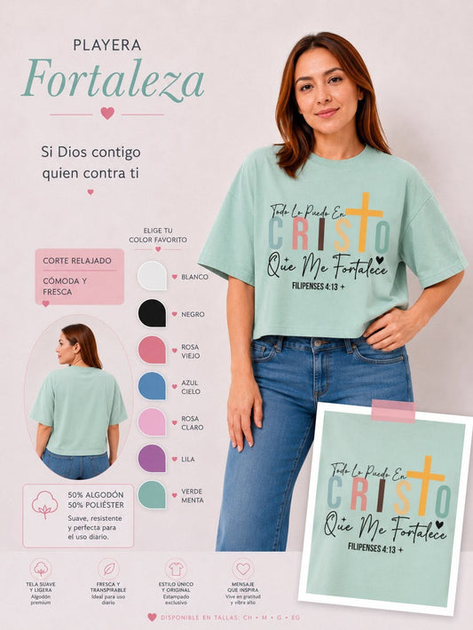 PLAYERA CROP TOP FORTALEZA