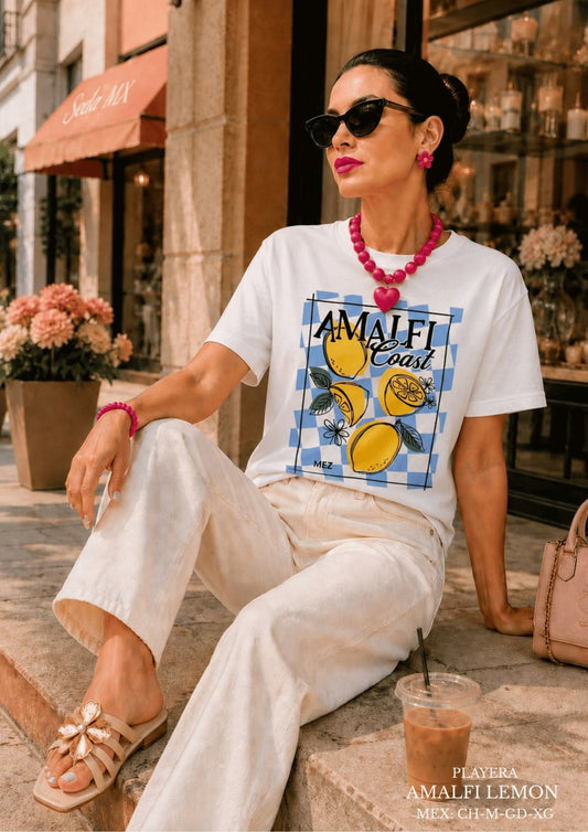 PLAYERA AMALFI LEMON