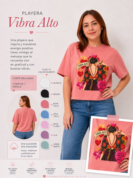 PLAYERA CROP TOP VIBRA ALTO