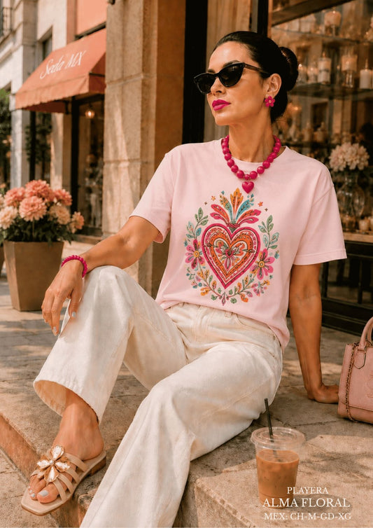 PLAYERA ALMA FLORAL