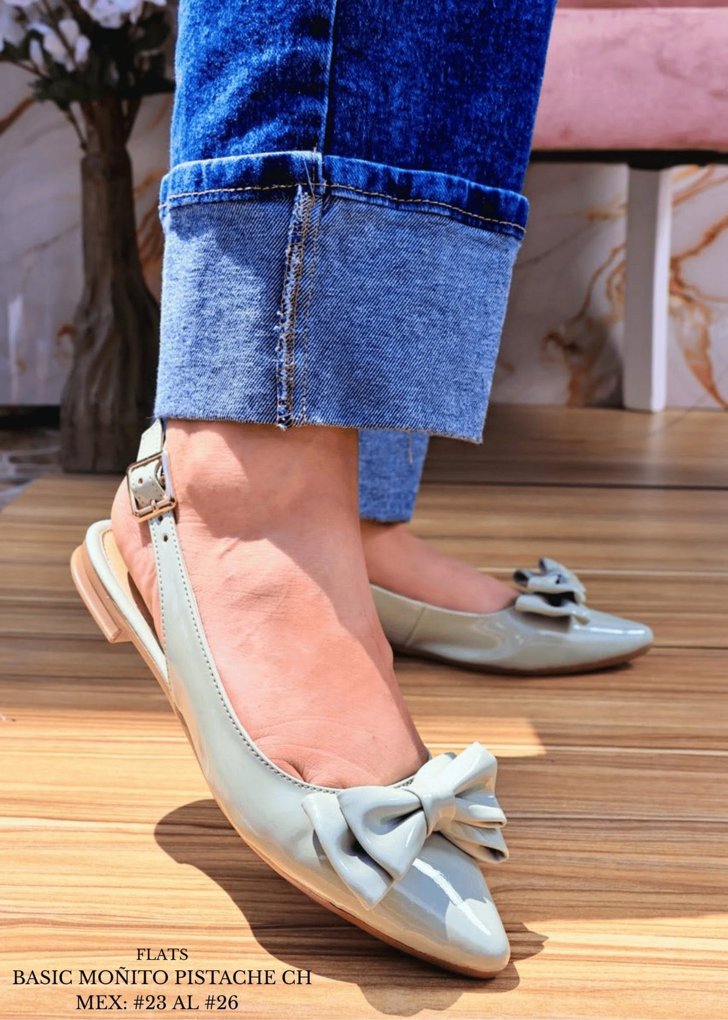 FLATS BASIC MOÑITO PISTACHE CH