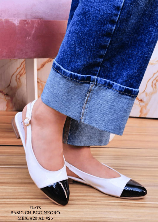 FLATS BASIC CH BCO NEGRO