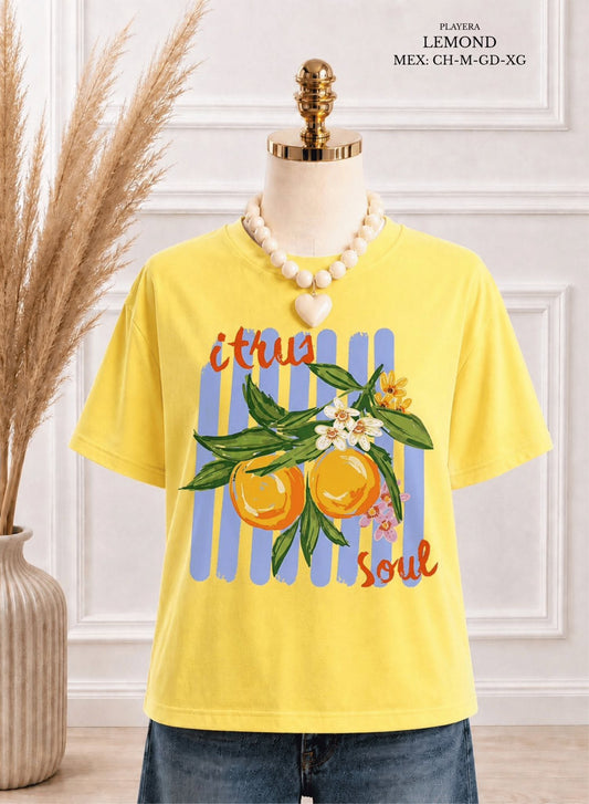PLAYERA LEMOND AMARILLO