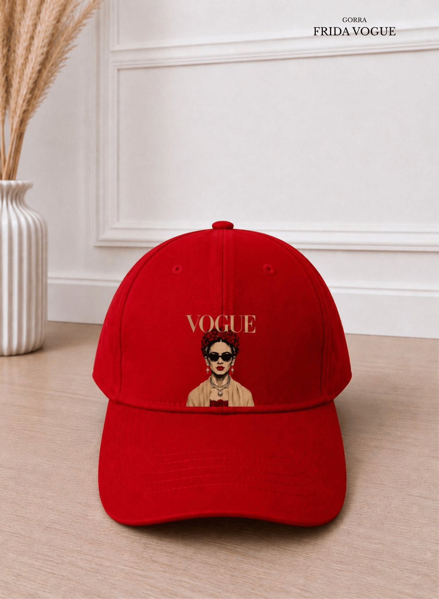 GORRA FRIDA VOGUE ROJO