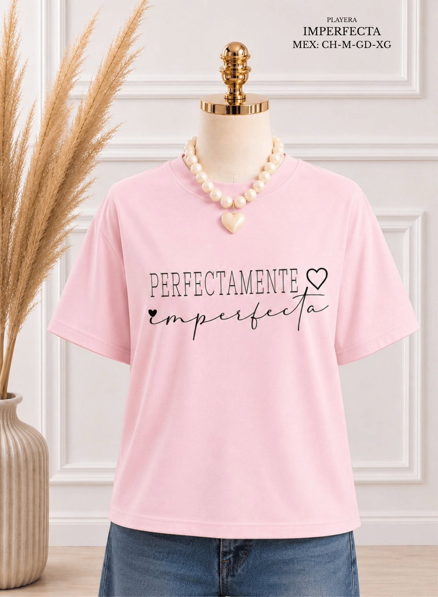 PLAYERA IMPERFECTA ROSA