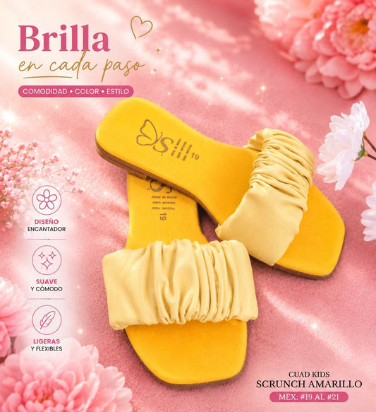 CUAD KIDS SCRUNCH AMARILLO