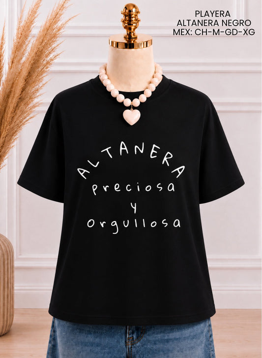 PLAYERA ALTANERA NEGRO
