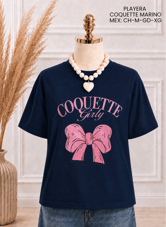 PLAYERA COQUETTE MARINO