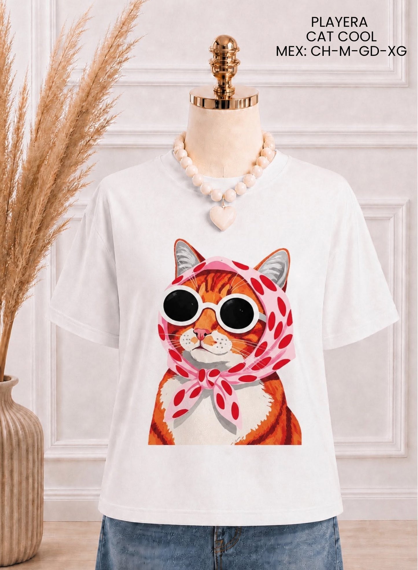 PLAYERA CAT COOL
