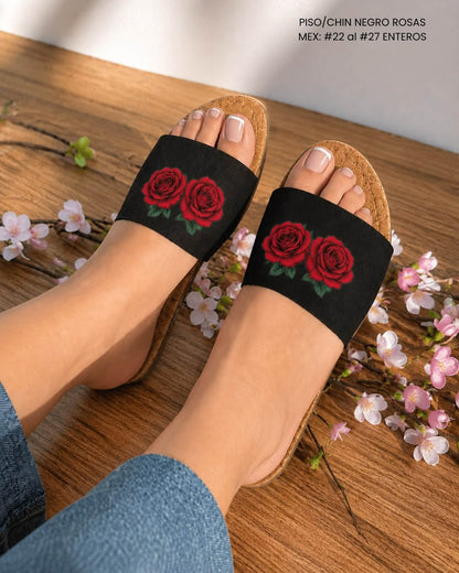 PISO CHIN NEGRO ROSAS