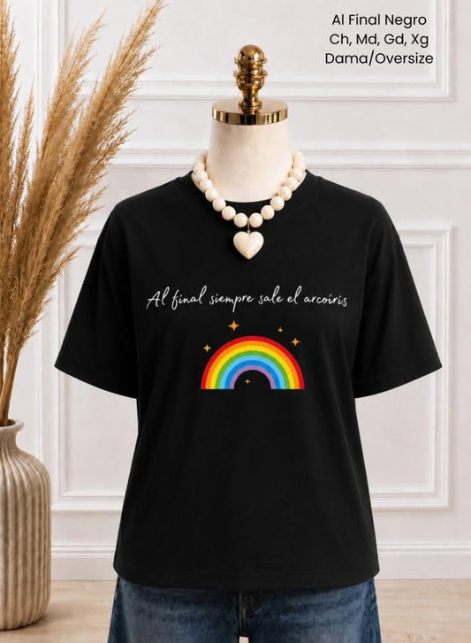 PLAYERA AL FINAL NEGRO